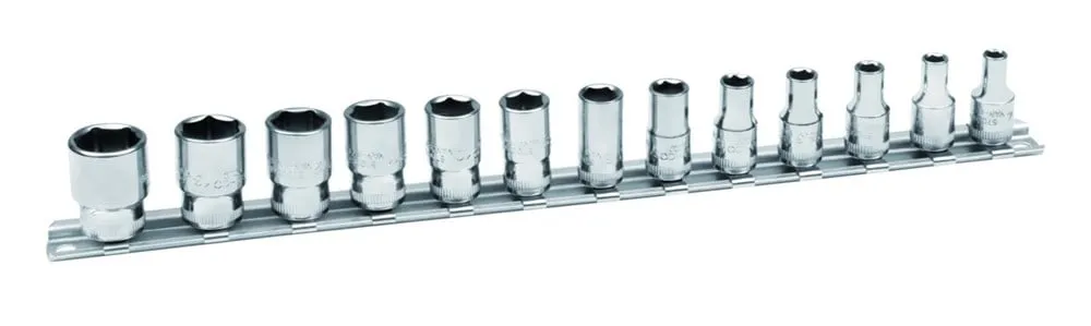 Bahco 1/4″ dopsleutelset mm op rail | 6713MH