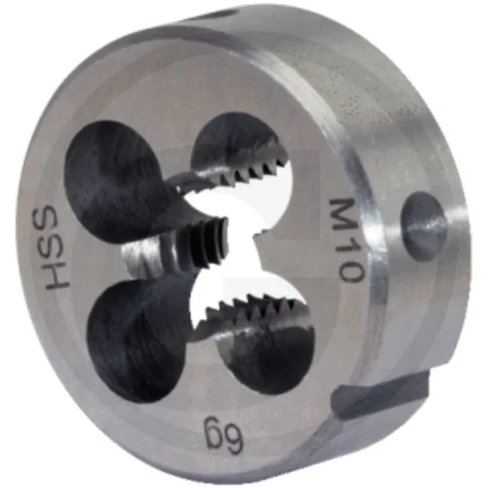 KS TOOLS HSS SNIJIJZENBLOK M, M10X1,5  GESCHLIFFENE, VORGESCHLITZTE AUSFüHRUNG