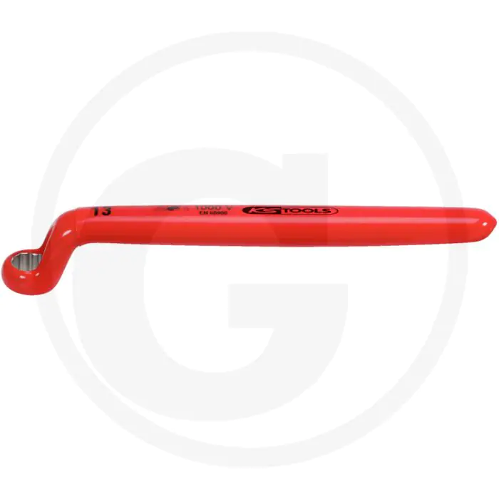 KS TOOLS ISOLIERTER RINGSCHLüSSEL, GEKRöPFT, 13MM  FLANKTRACTIONPROFIL, 190MM