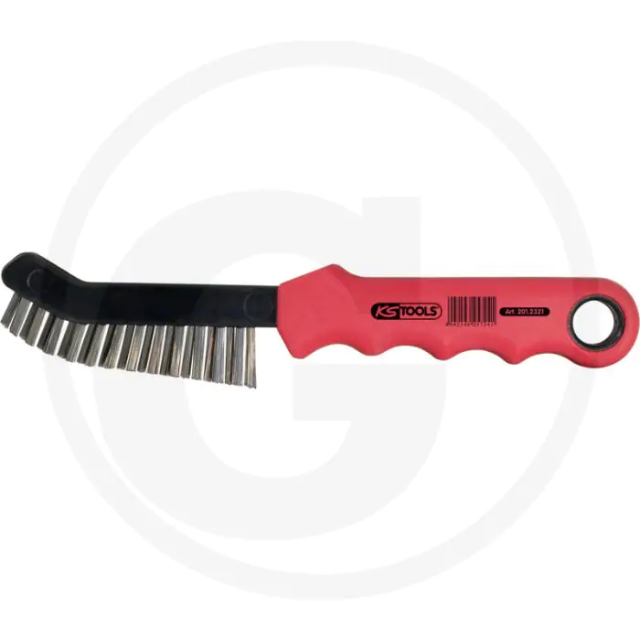 KS TOOLS REMKLAUW STAALDRAADBORSTEL  GLAD STAALDRAAD, SPITS TOELOPEND, 225MM