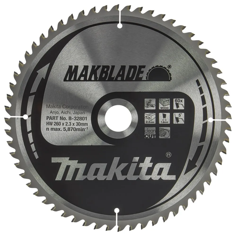 MAKITA AFKORTZAAGBLAD HOUT B32801
