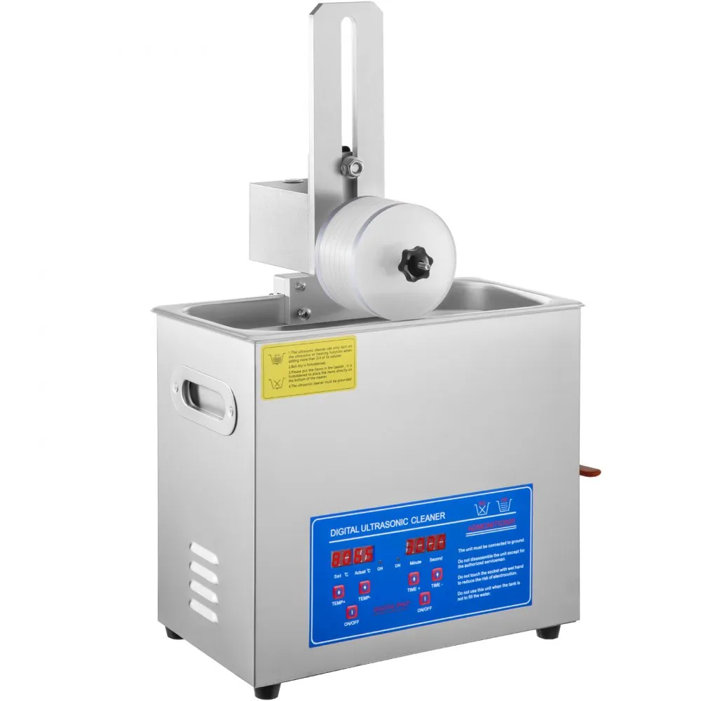 VEVOR 6L Ultrasone platenreinigingsmachine Complete set droogrek