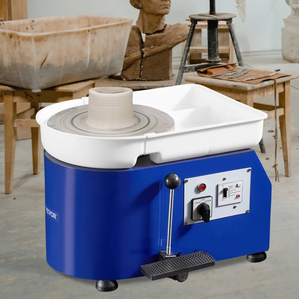 VEVOR Aardewerk Wiel pottenbakkersschijf keramische wielmachine 350 W elektrische pottenbakkersschijfmachine 28 cm 300 tpm potte