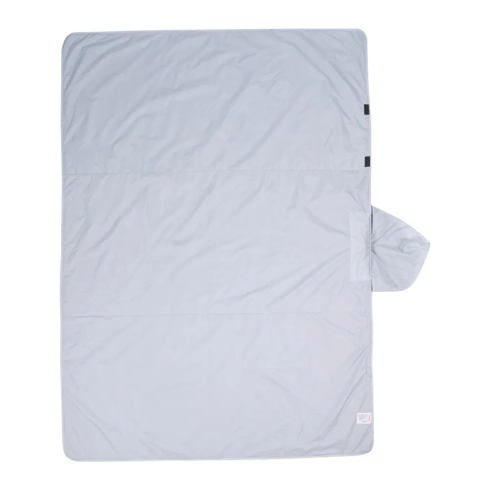 VEVOR campingdeken reisdeken 2x1,5m deken 220GSM voor buitenreizen lichtgrijs