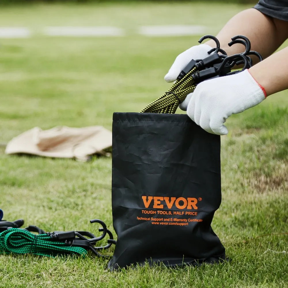 VEVOR SPANRUBBER SPANTOUW BAGAGE RUBBER EXPANDER TOUW RUBBER LIJN 32 STUKS JHAKEN