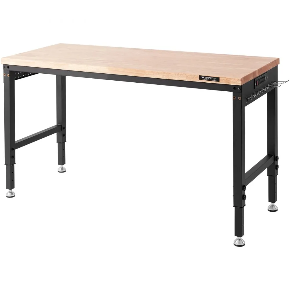 VEVOR werkbank werktafel werktafel werkplaatstafel met stopcontact 71,1–100,3 cm